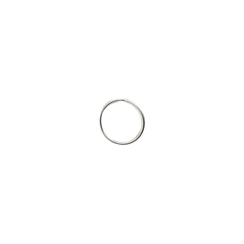 Minimal 925 Sterling Silver Slim Round-Band Stacking Ring