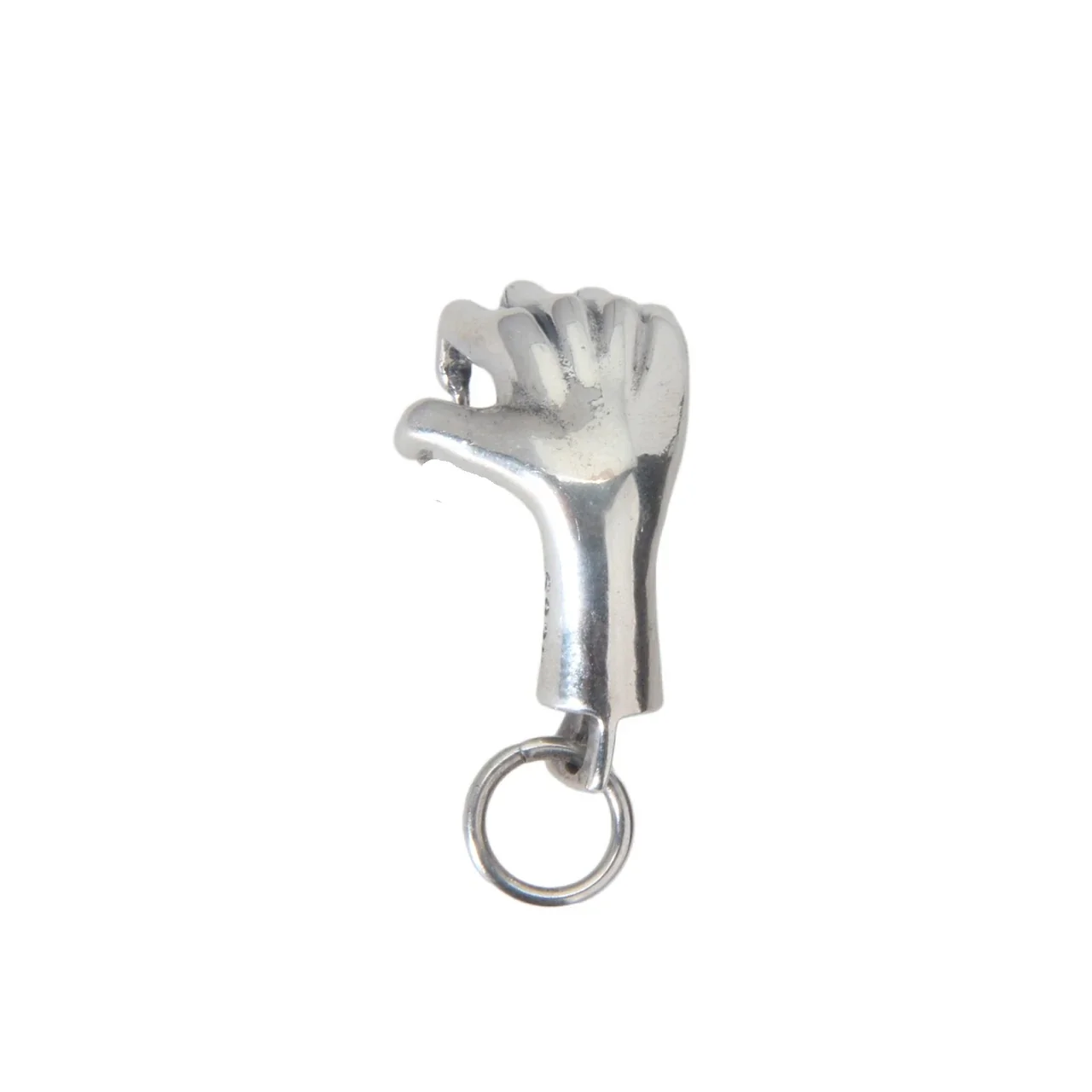 Gothic 925 Sterling Silver Five-Finger Hand Pendant - Right Hand