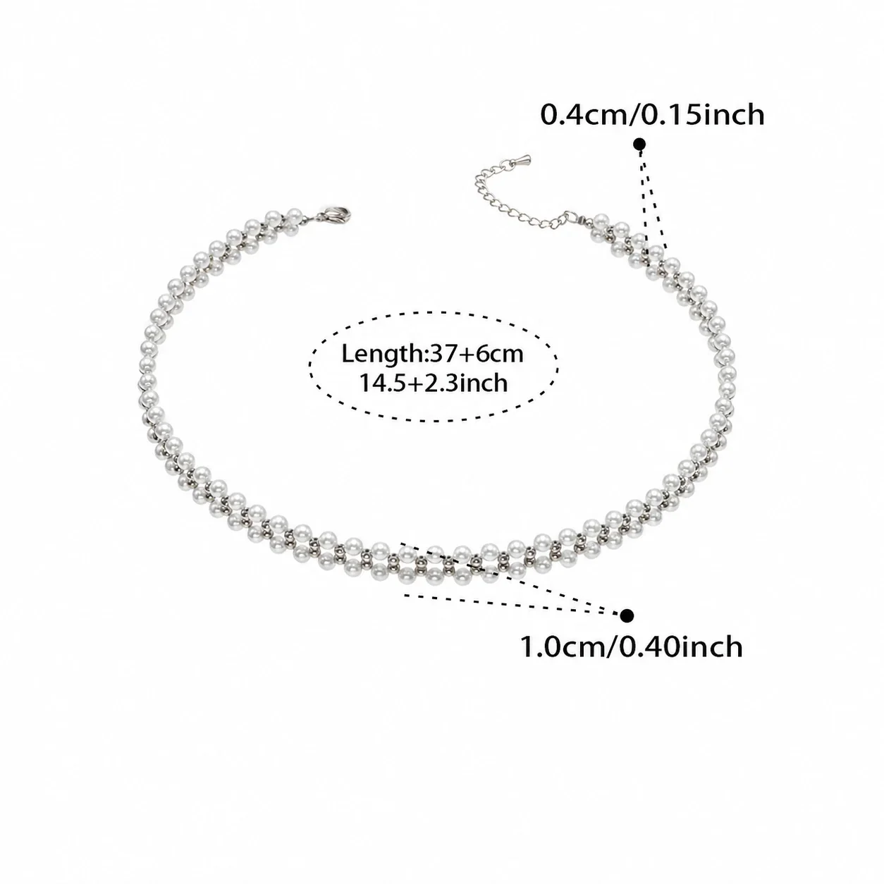 Triple-Row Shell Pearl 18K Gold-Plated Bead Bracelet - Gold 37+6 cm