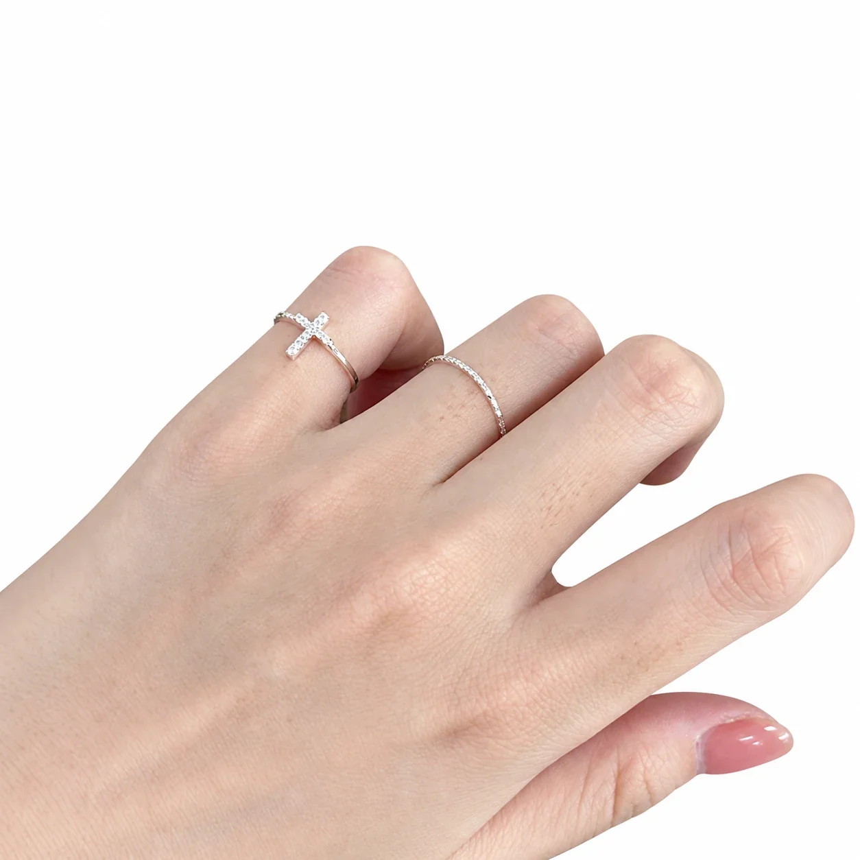 Faceted 24K Gold-Plated 925 Sterling Silver Stacking Ring