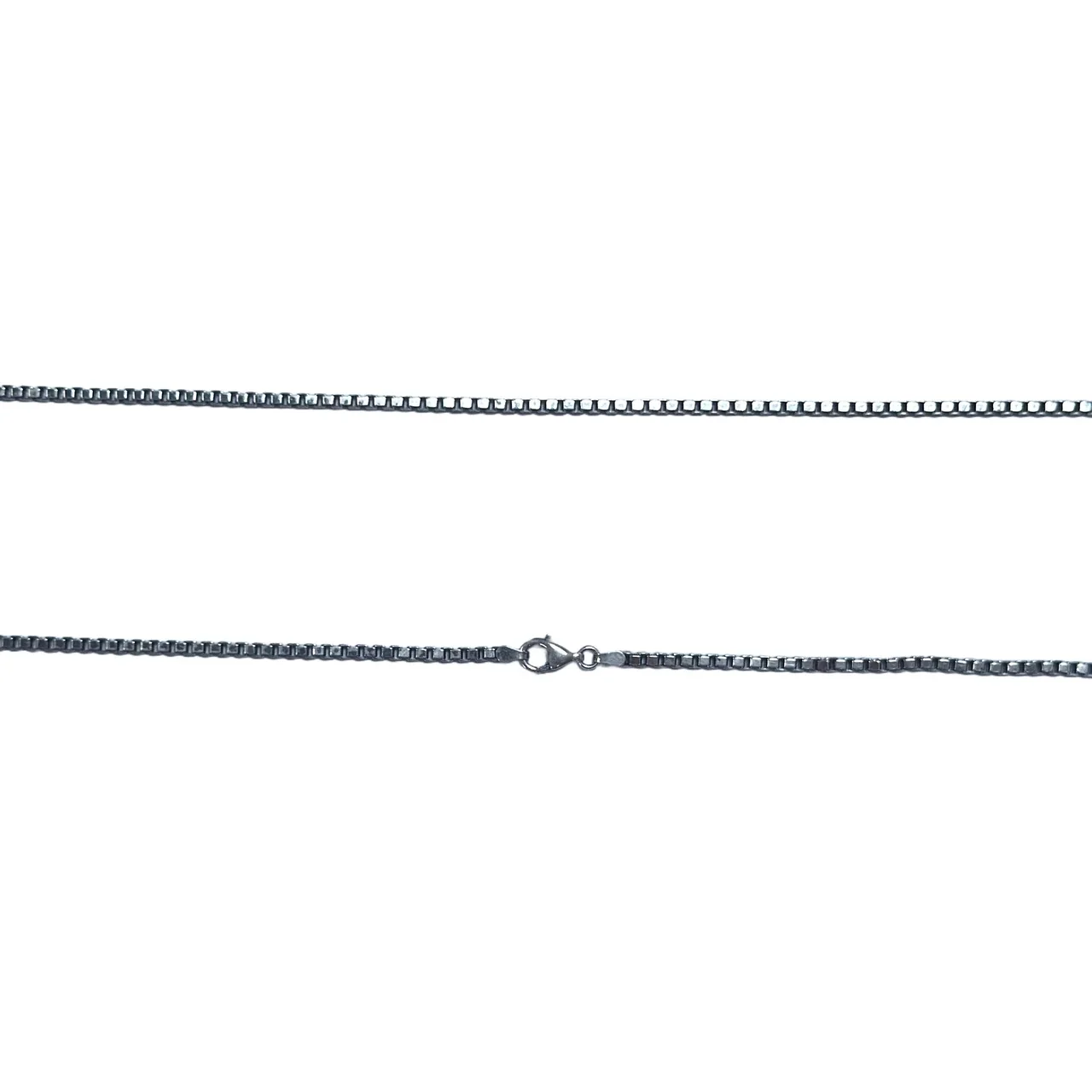 Sleek Slim Box-Link 925 Sterling Silver Chain Necklace