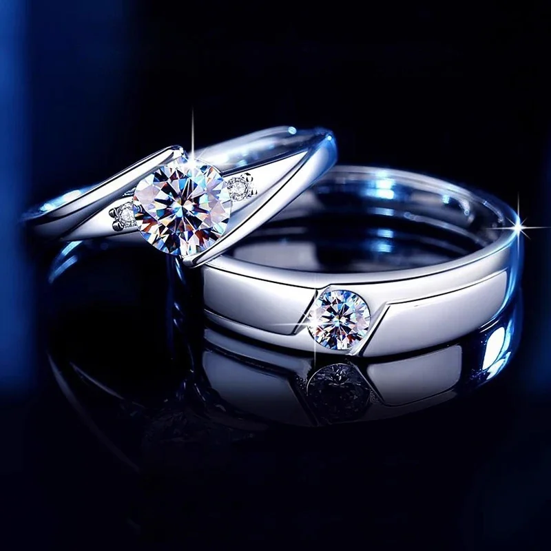 Sculptural 925 Sterling Silver Split-Shank Pavé Cubic Zirconia Ring