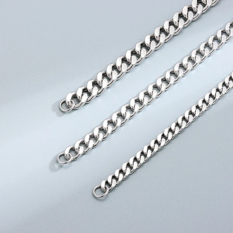 Polished 925 Sterling Silver Curb Link Chain Necklace