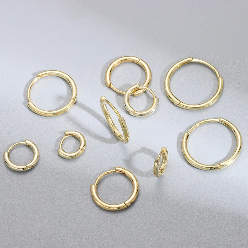 Polished 925 Sterling Silver Rounded Hinged Hoop Earrings