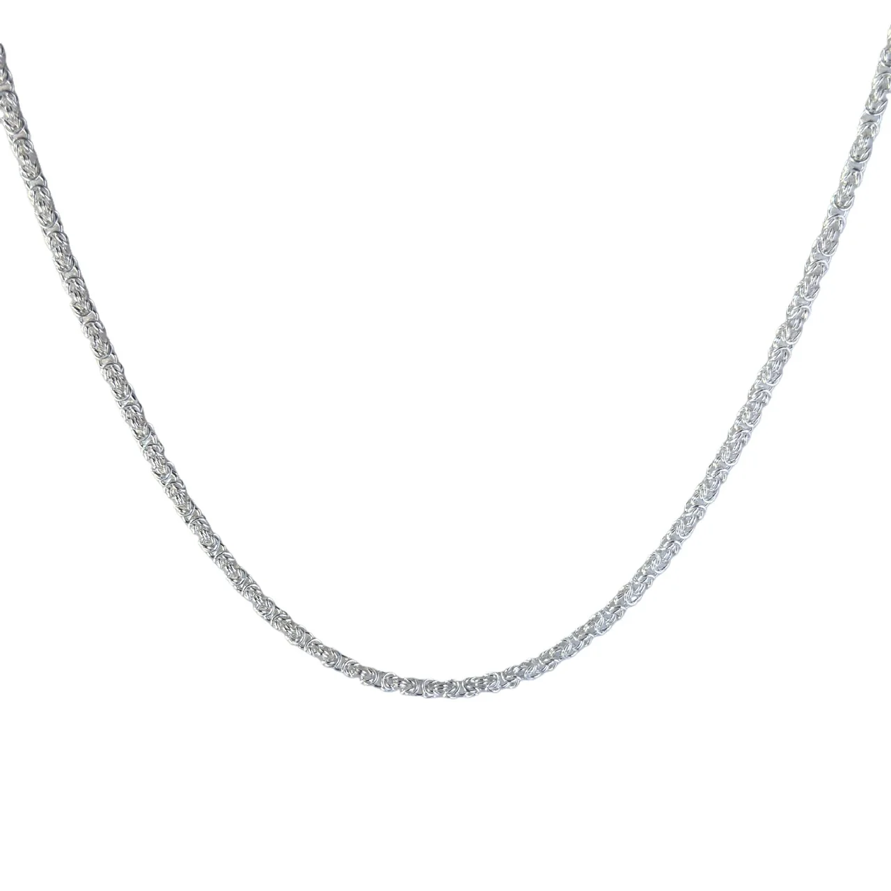 Intricate Byzantine-Link 925 Sterling Silver Extender Bracelet