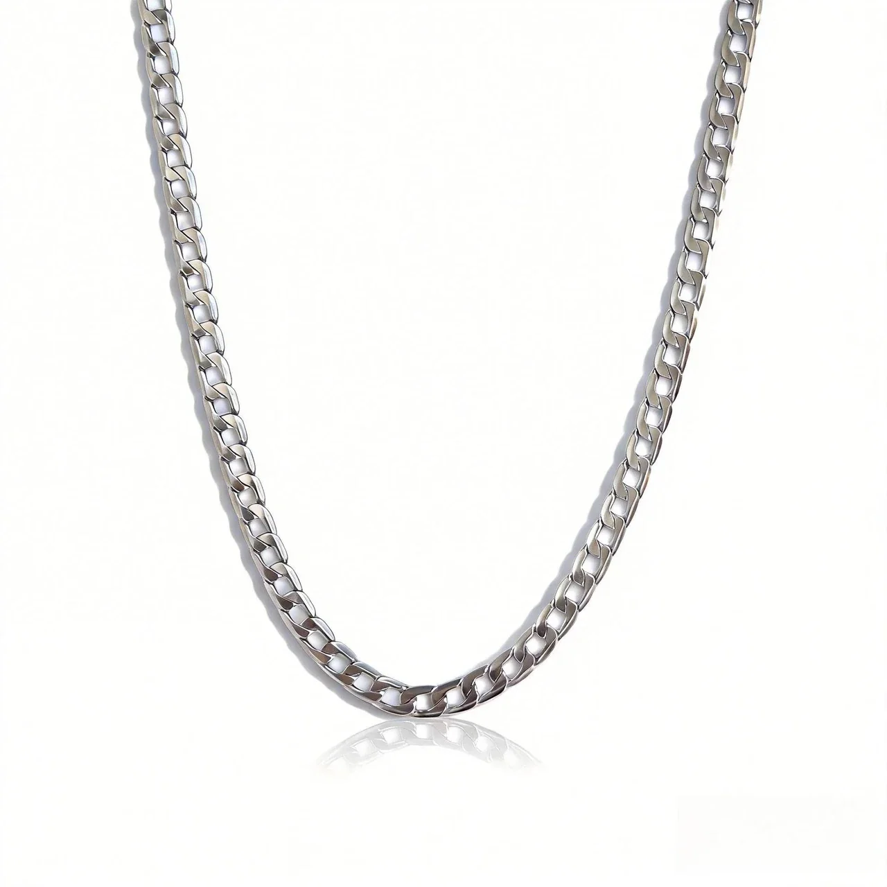 Bold 6mm Cuban Link 925 Sterling Silver Chain Necklace