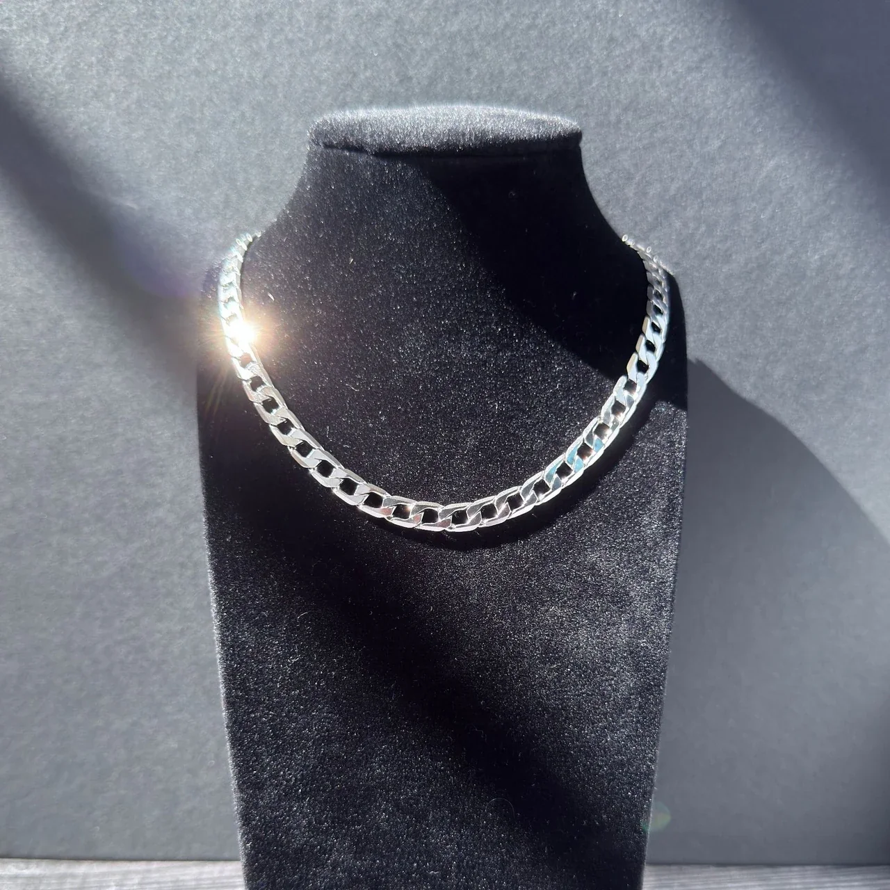 Bold 6mm Cuban Link 925 Sterling Silver Chain Necklace
