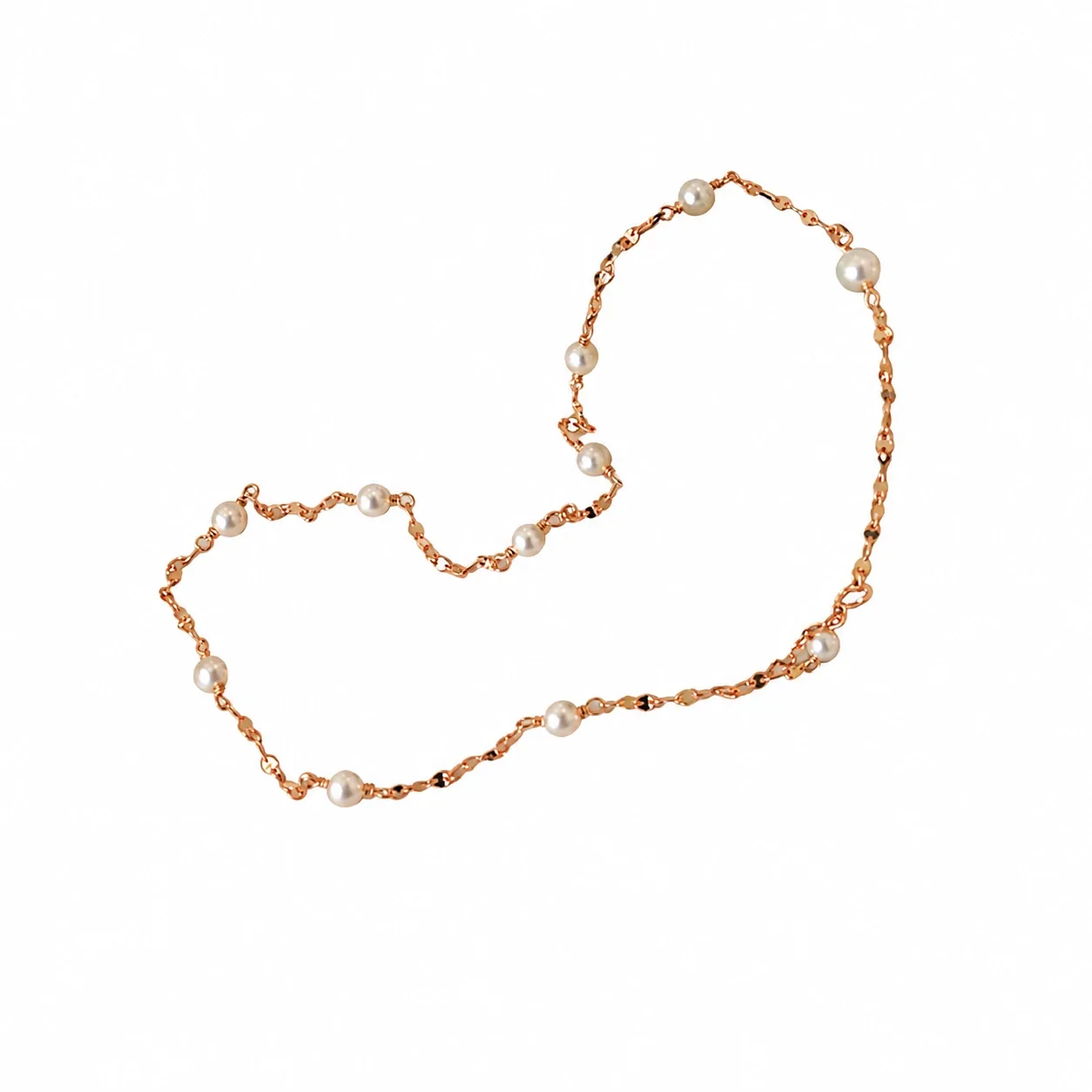 Delicate Gold-Plated Freshwater Pearl Bead Necklace