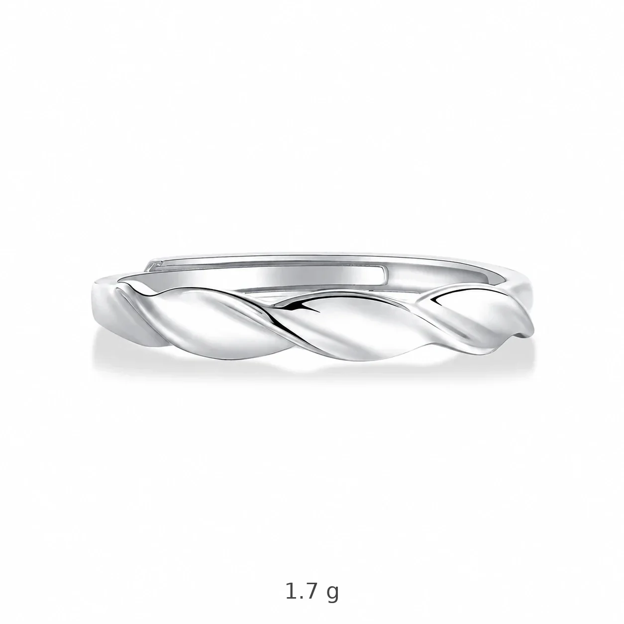 Twisted Pavé 925 Sterling Silver Moissanite Couple Rings - Made for Each Other Men's
