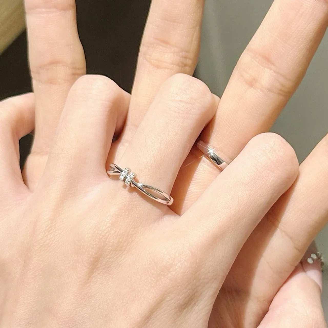 Interwoven Polished 925 Sterling Silver Open Band Ring