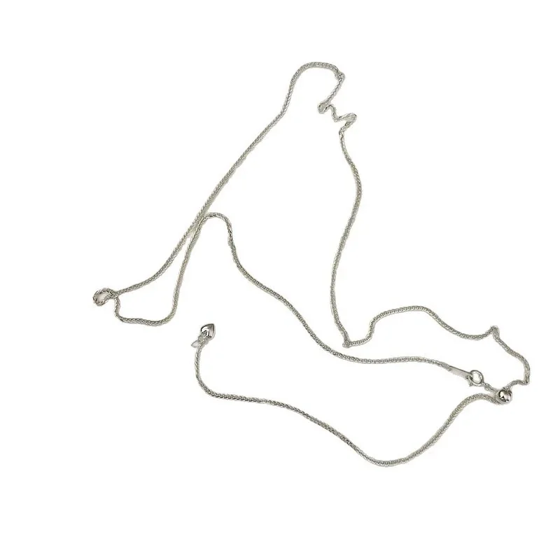 Adjustable Polished 925 Sterling Silver Heart Tassel Necklace