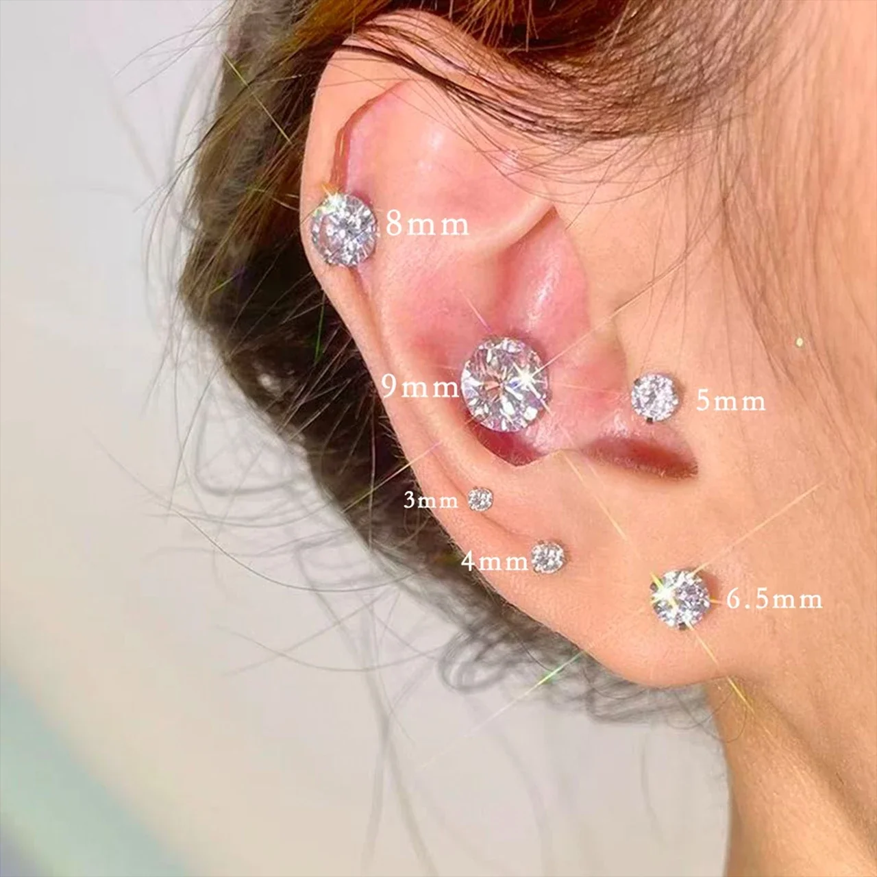 Brilliant 925 Sterling Silver Round Basket-Set Stud Earrings