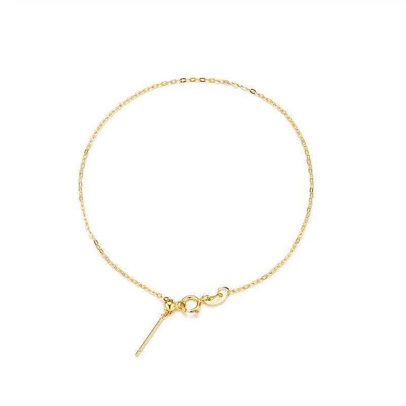 Delicate 925 Sterling Silver Threader Clasp Chain Bracelet