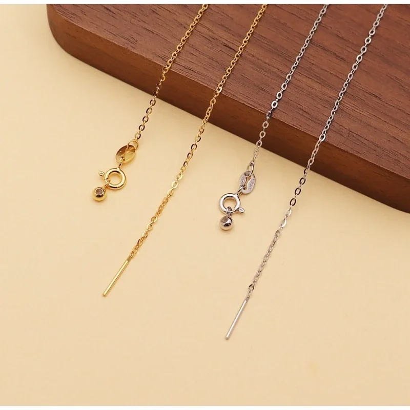 Delicate 925 Sterling Silver Threader Clasp Chain Bracelet