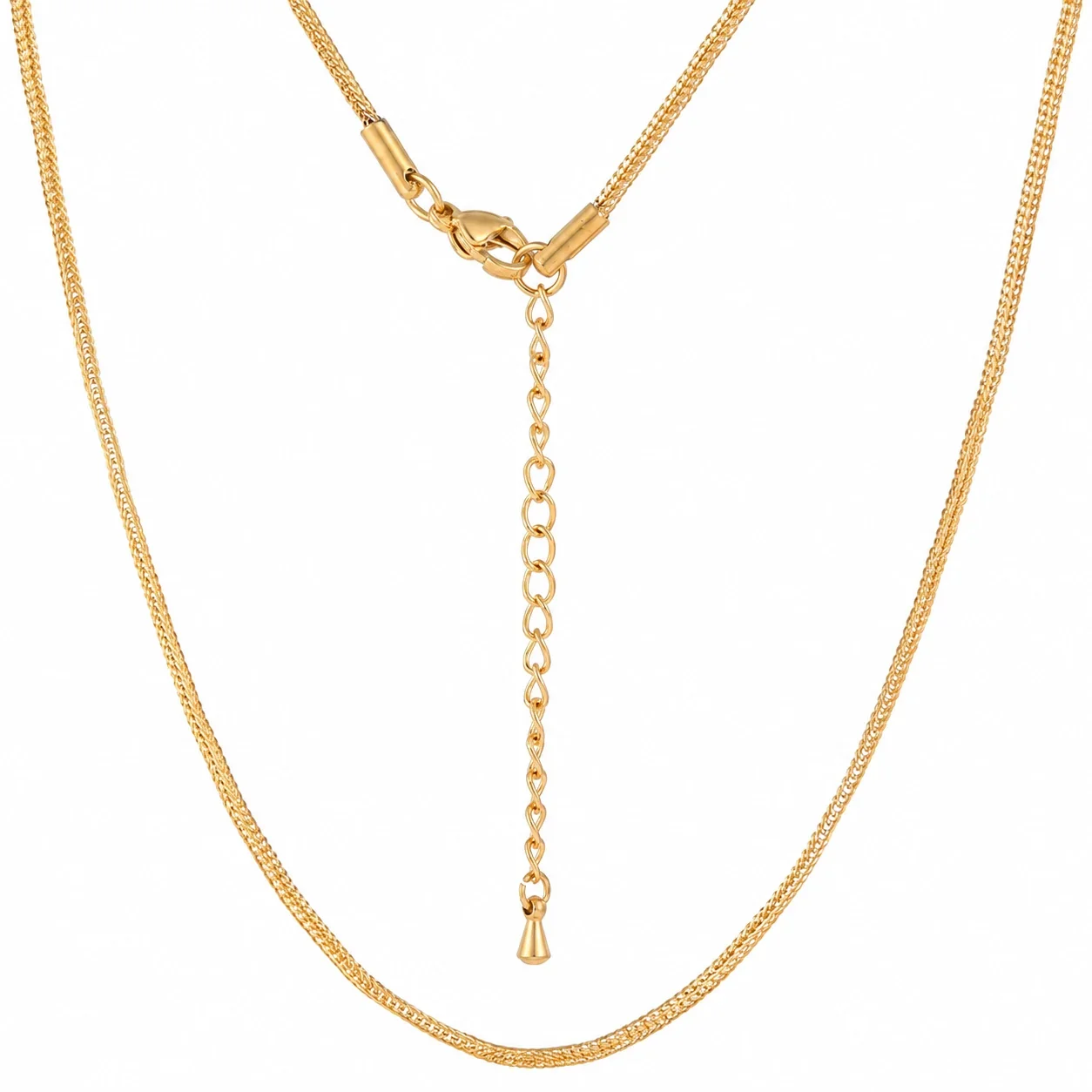 Refined Stainless Steel Box-Link and Snake Chain Necklaces