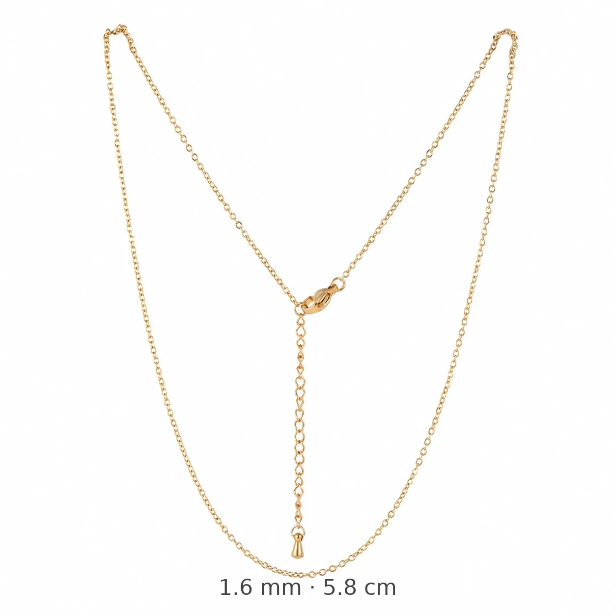 Refined Stainless Steel Box-Link and Snake Chain Necklaces - Gold O Link