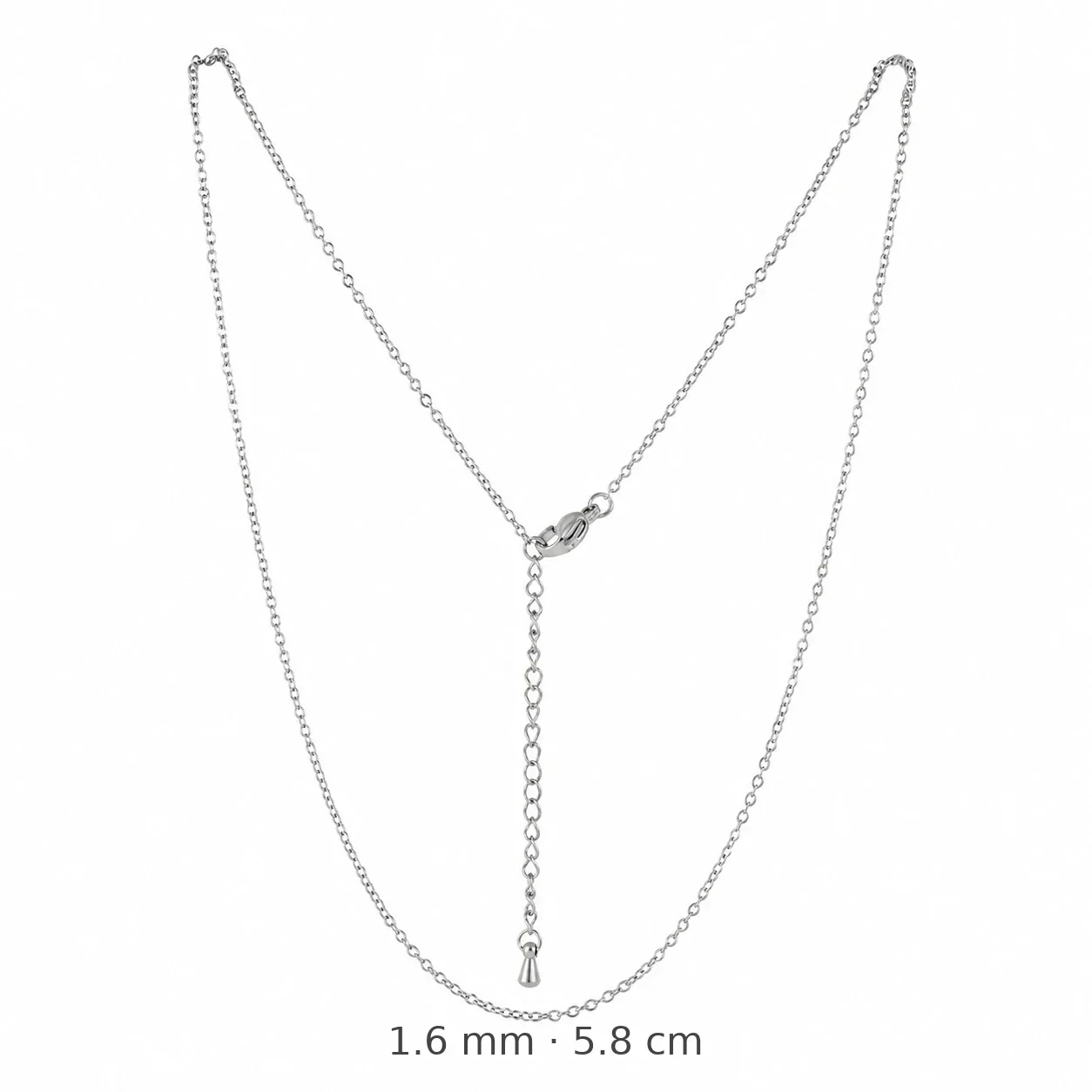 Refined Stainless Steel Box-Link and Snake Chain Necklaces - Silver O Link