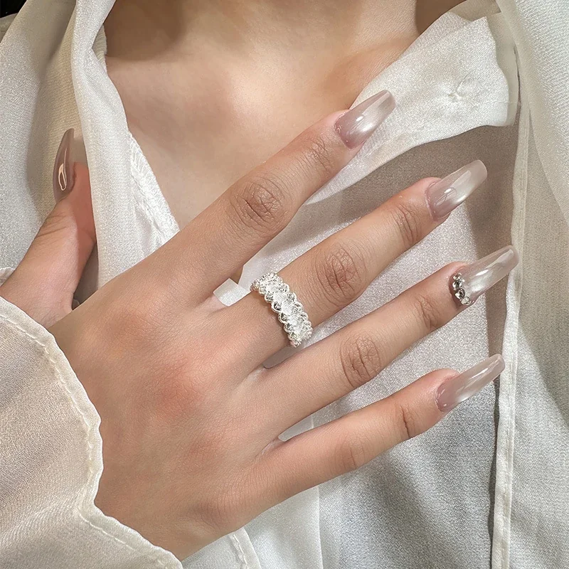 Ornate 925 Sterling Silver Scalloped Openwork Ring