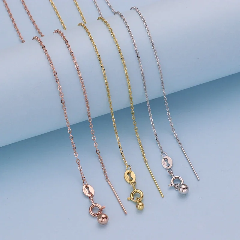 Twisted Marquise-Link 925 Sterling Silver Chain Necklace - Universal Cross Silver