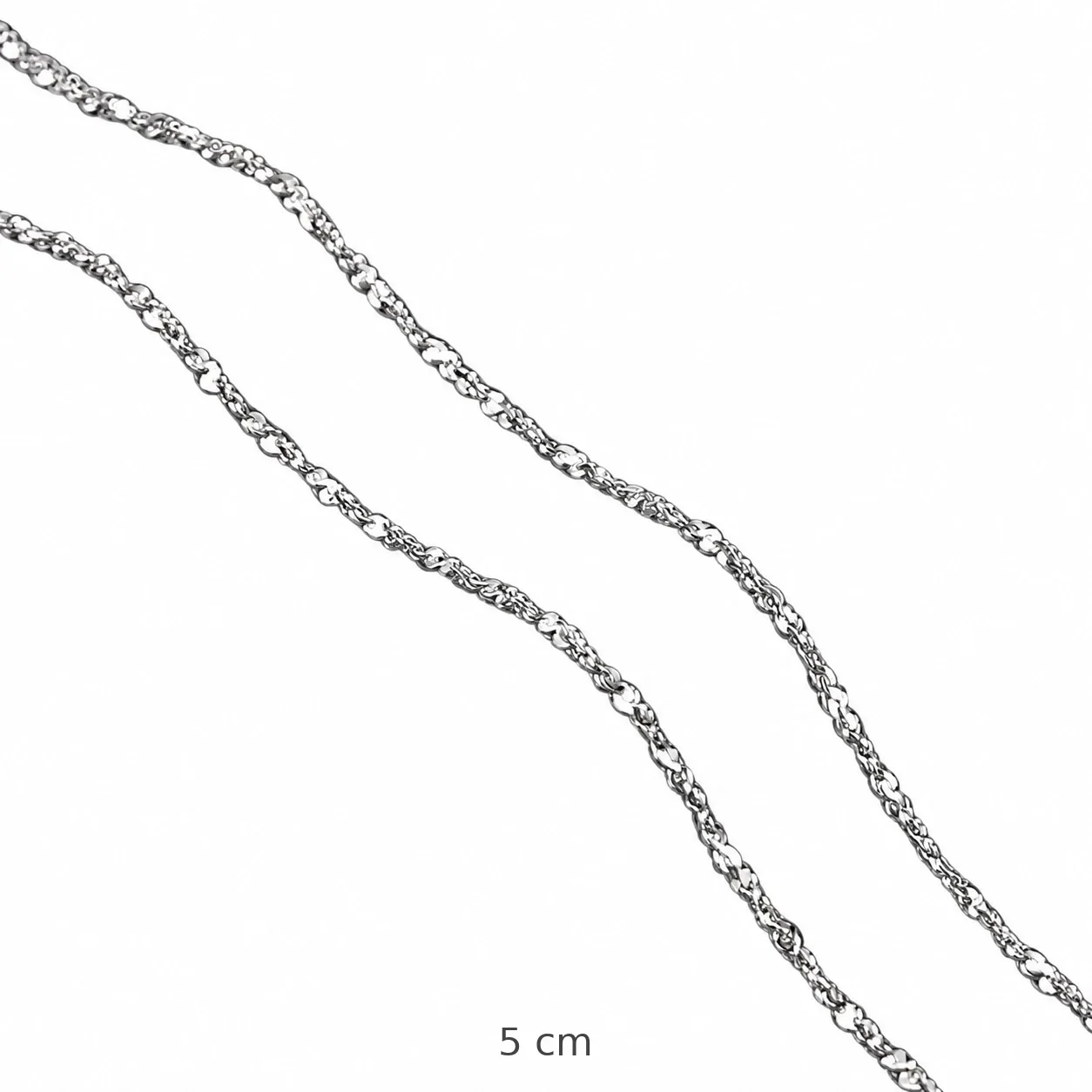 Twisted Marquise-Link 925 Sterling Silver Chain Necklace - Star Silver