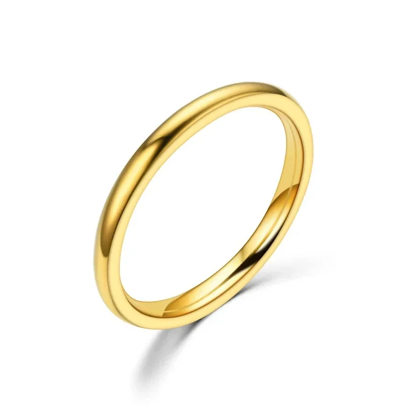 Sleek 925 Sterling Silver Polished Slim-Band Stacking Ring