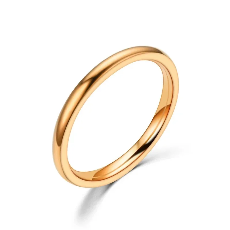 Sleek 925 Sterling Silver Polished Slim-Band Stacking Ring