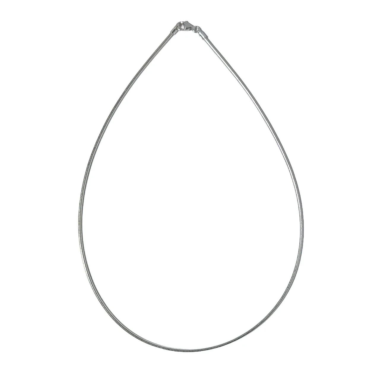 Polished 925 Sterling Silver Slim Snake Chain Necklace