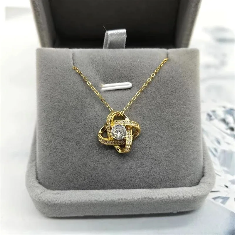 Orbit 925 Sterling Silver Pavé Crystal Pendant Necklace