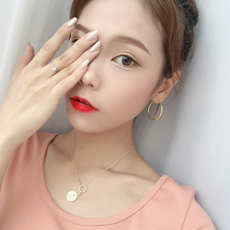 Polished 925 Sterling Silver Gold-Plated Round Tube Hoop Earrings