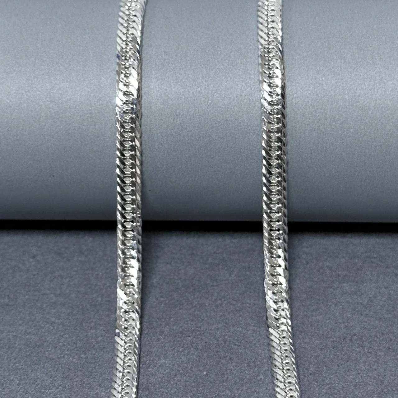 Diamond-Cut 925 Sterling Silver Cuban Chain Necklace - Silver 5 mm