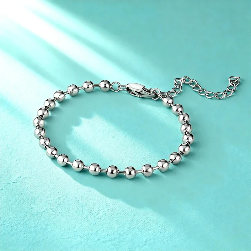 Luminous 18K Gold-Plated Oval Pearl Bead Bracelet
