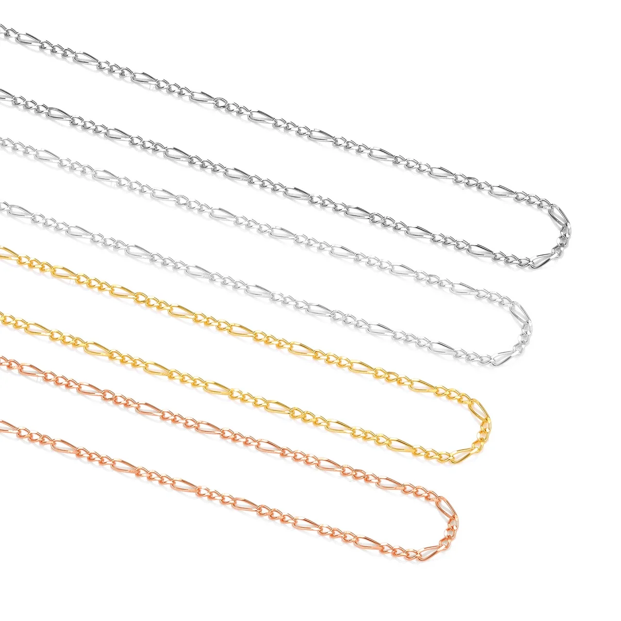 Delicate 925 Sterling Silver Elongated-Link Extender Necklace