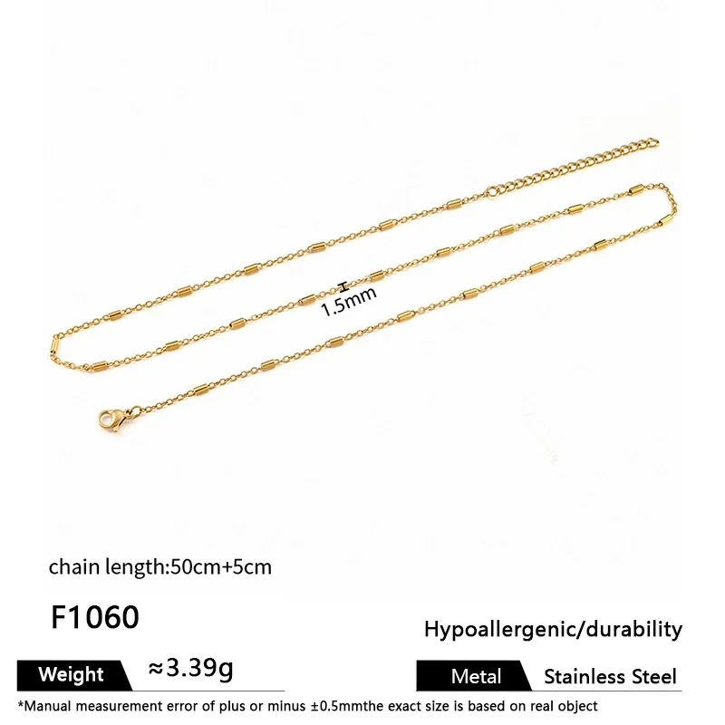 Bold Gold PVD Stainless Steel Cuban Paperclip Chain Necklace