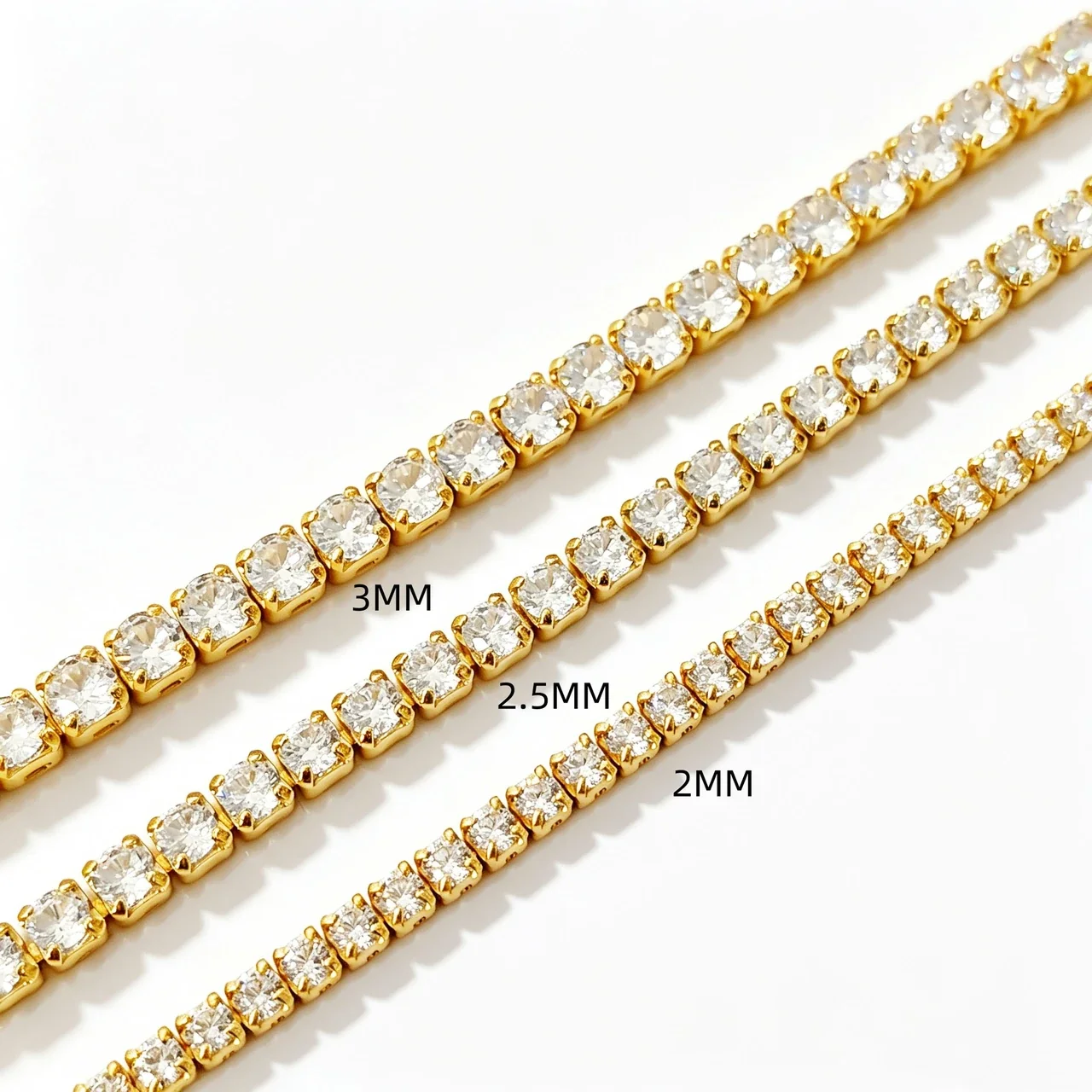 Vibrant 925 Sterling Silver Round Prong-Set Tennis Bracelet