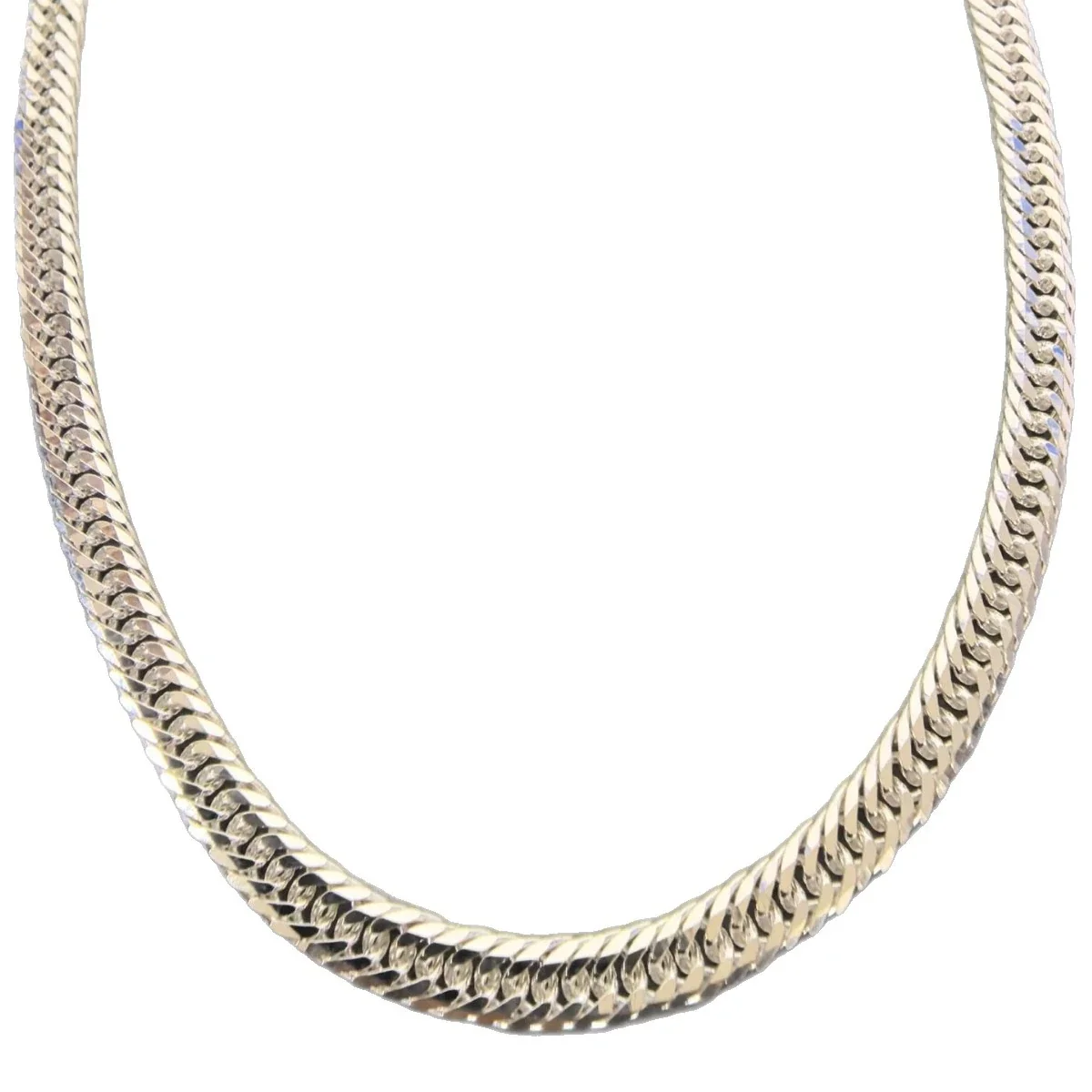 Faceted Curb 925 Sterling Silver 5mm Chain Necklace