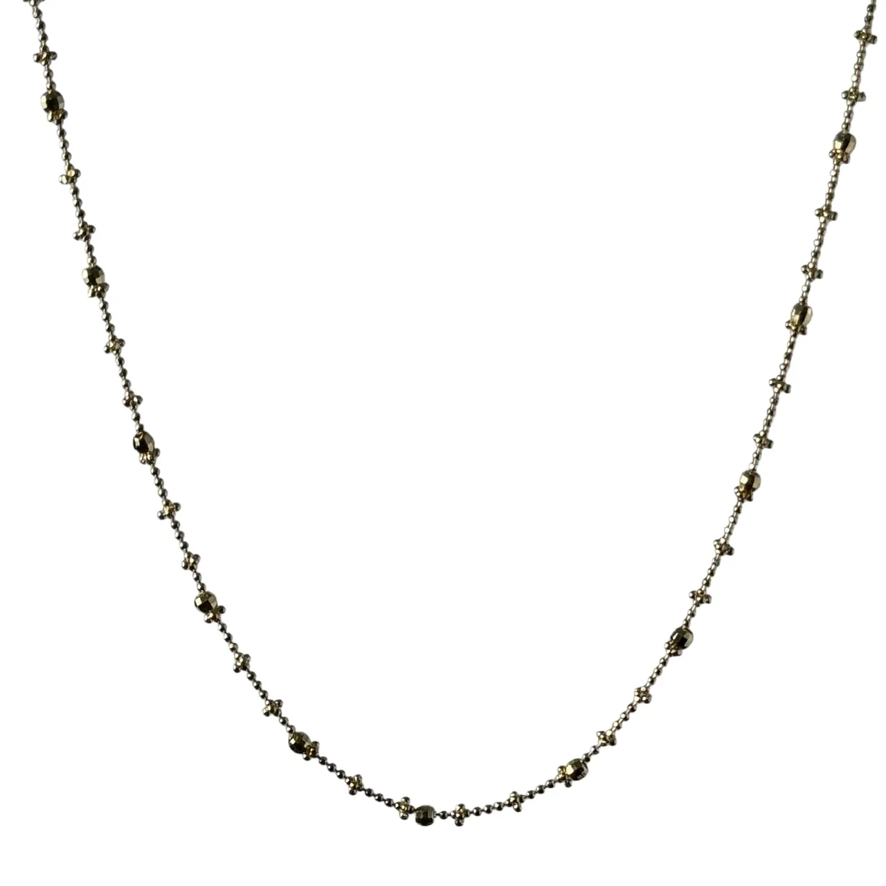 Dainty 925 Sterling Silver Bead Satellite Chain Necklace