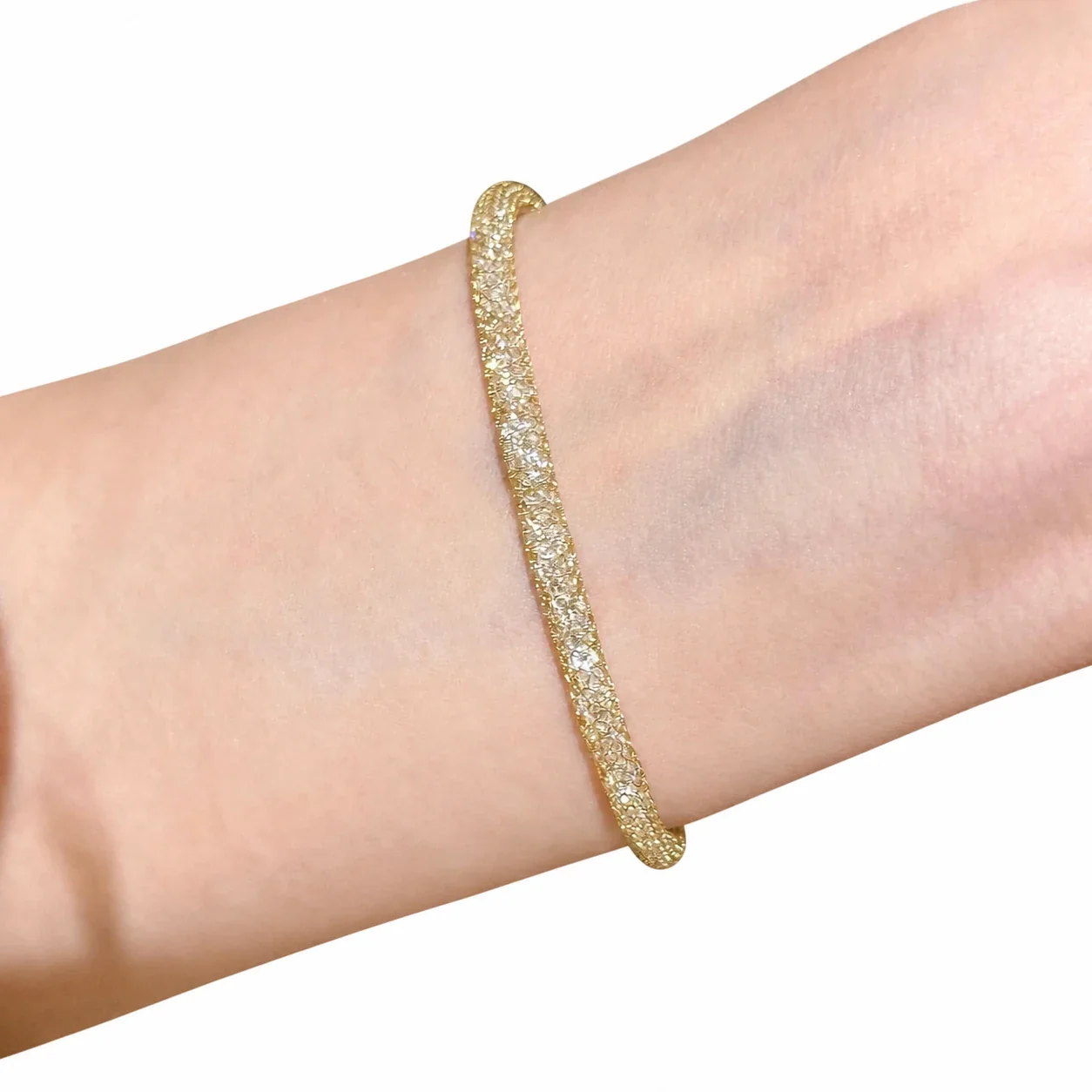 Radiant Gold-Plated Sunburst Disc Copper Chain Bracelet