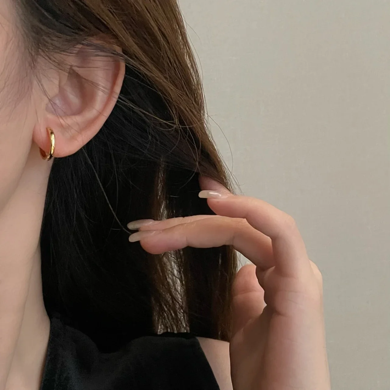 Slim Polished 925 Sterling Silver Huggie Hoop Earrings