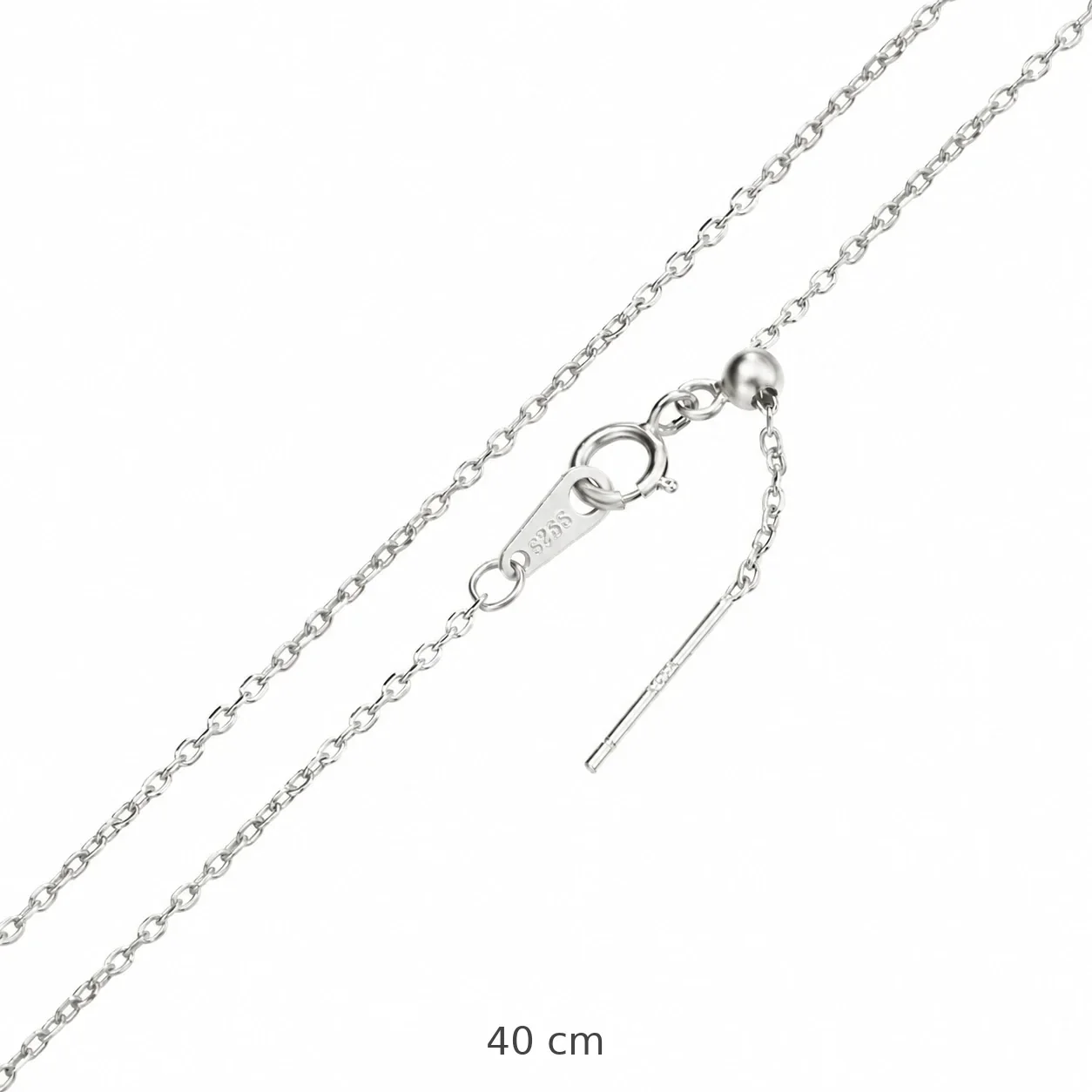 Versatile 925 Sterling Silver Box and Snake Chain Necklace - Silver Cross 40 cm