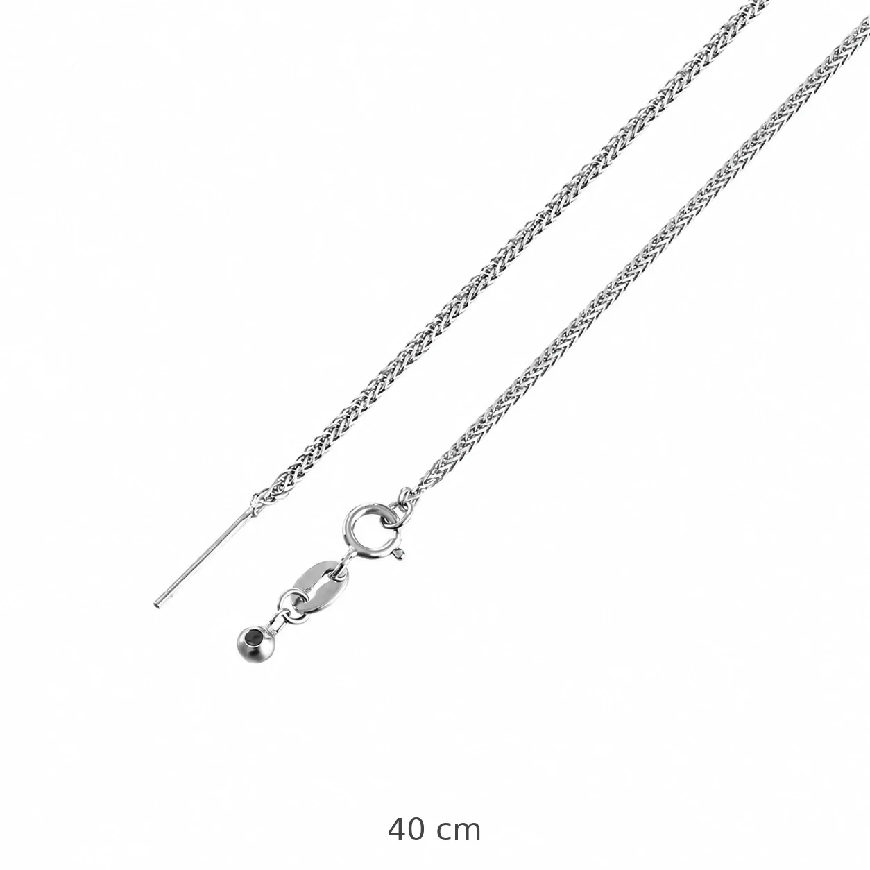 Versatile 925 Sterling Silver Box and Snake Chain Necklace - Silver Curb 40 cm