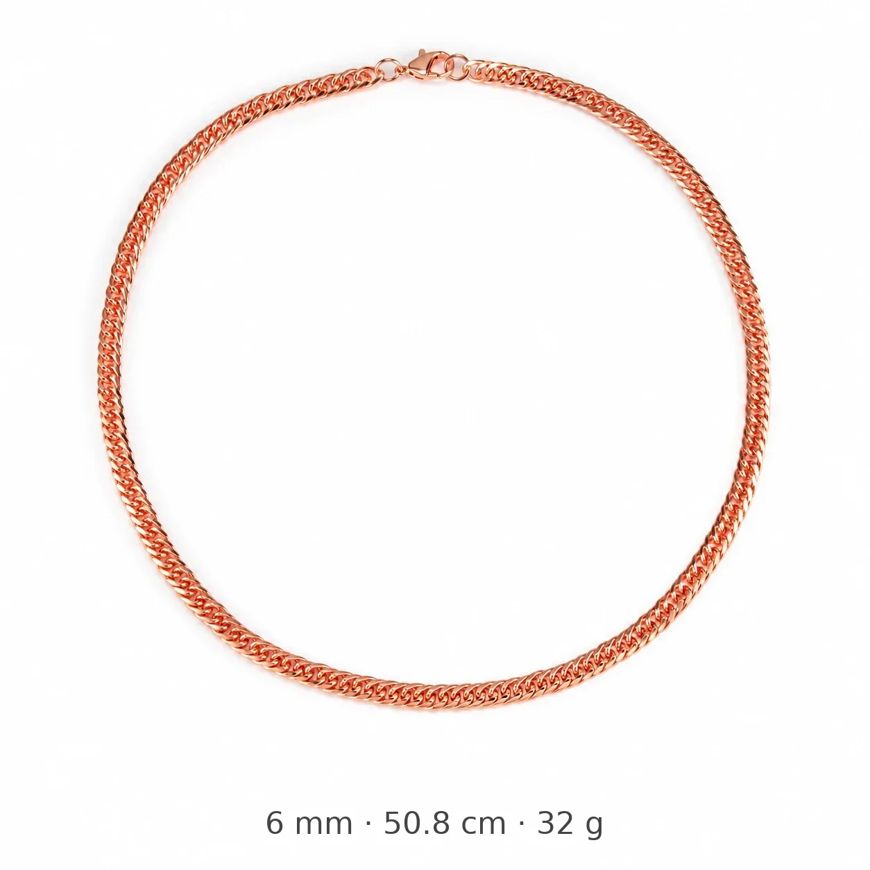 Delicate Rose Gold-Plated Copper Fine O-Link Chain Necklace - 50.8 cm, Wearing Styles
