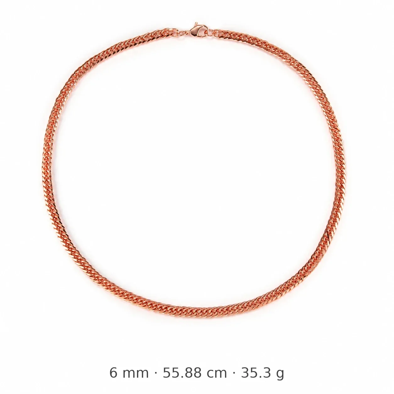 Delicate Rose Gold-Plated Copper Fine O-Link Chain Necklace - 55.88 cm, Wearing Styles