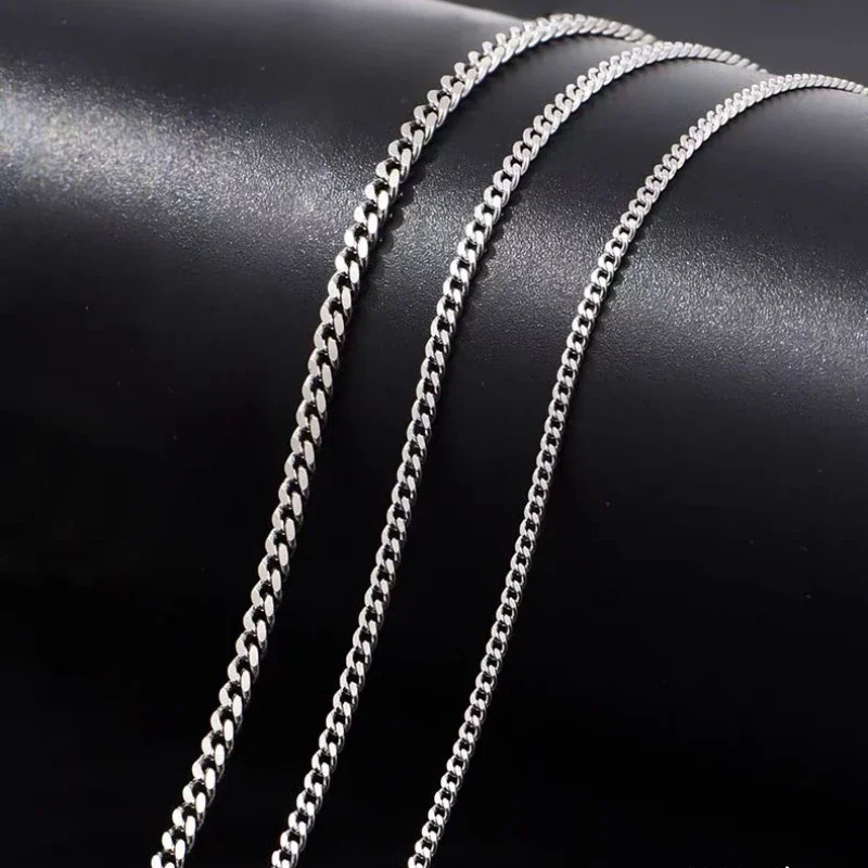 Polished 925 Sterling Silver Twisted Curb Chain Necklace