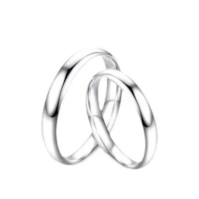 Minimalist 925 Sterling Silver Polished Slim Open-Front Ring
