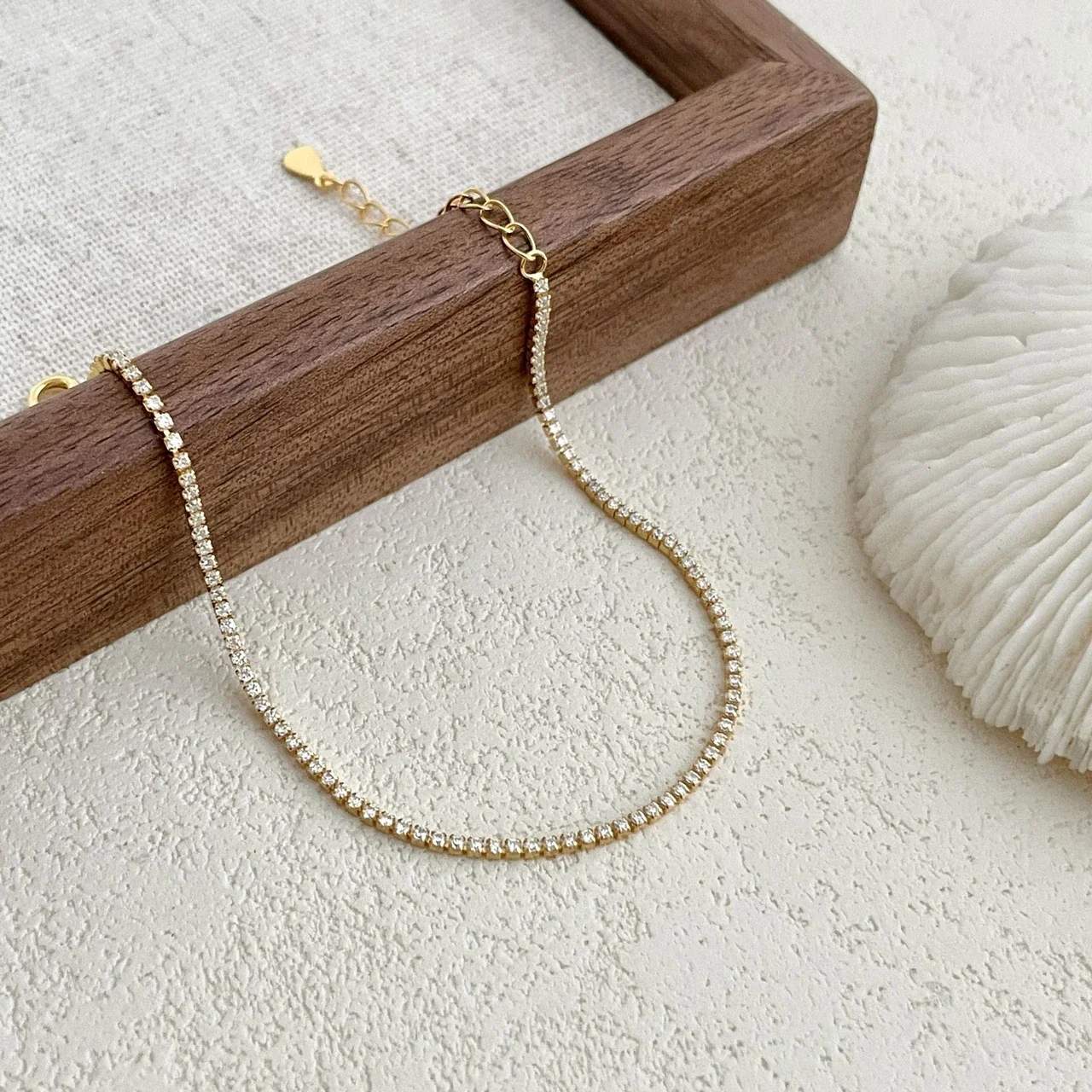 Dainty 925 Sterling Silver Prong-Set Stone Line Bracelet