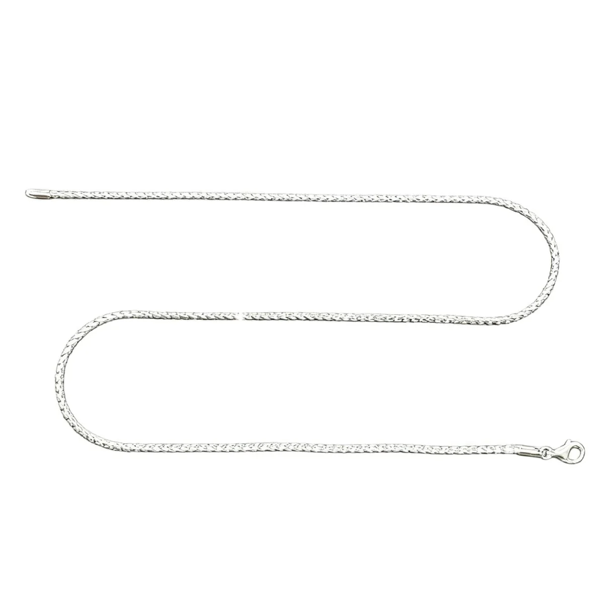Textured 925 Sterling Silver Dragon-Bone Chain Necklace
